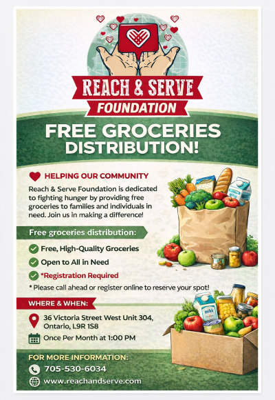 Reach and Serve flyer